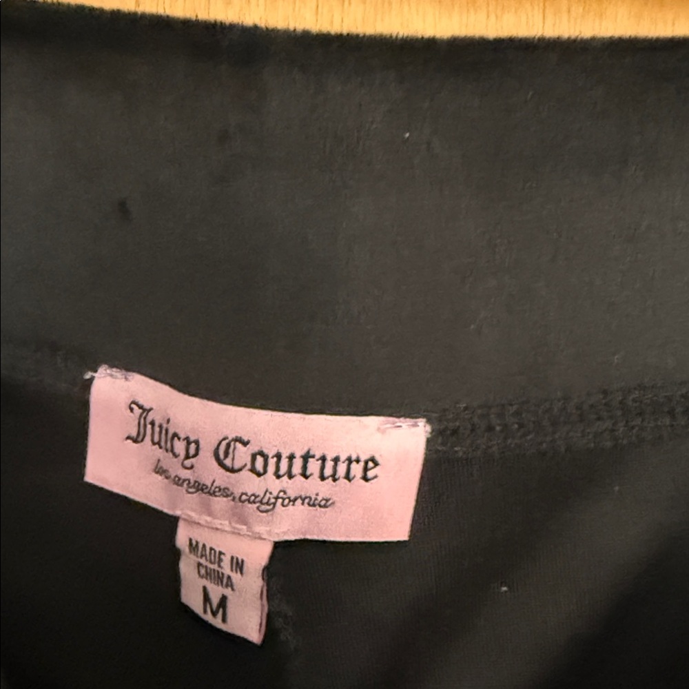 NWOT Juicy Couture Black Velour Set - pants - medium top - large - NEVER WORN - Picture 7 of 9